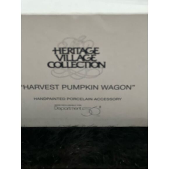 Dept 56 Harvest Pumpkin Wagon Heritage Village Collection 56591 w/ Box 1995 - Picture 3 of 10